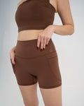 Brown Pocket Shorts
