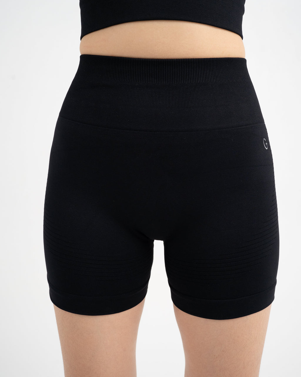 Black Scrunch Shorts