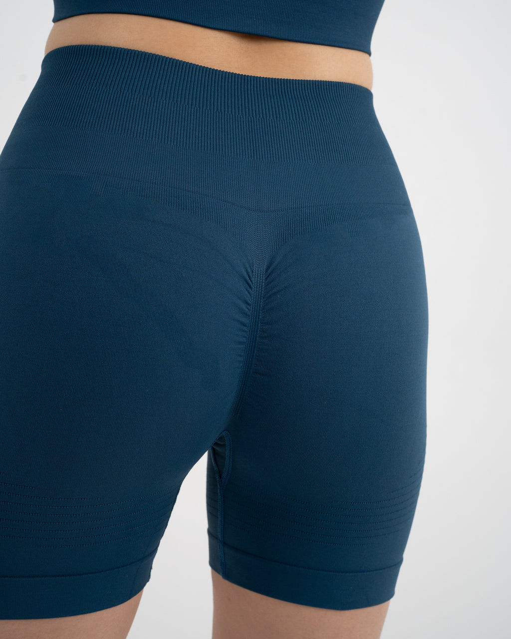 Ocean Blue Scrunch Shorts