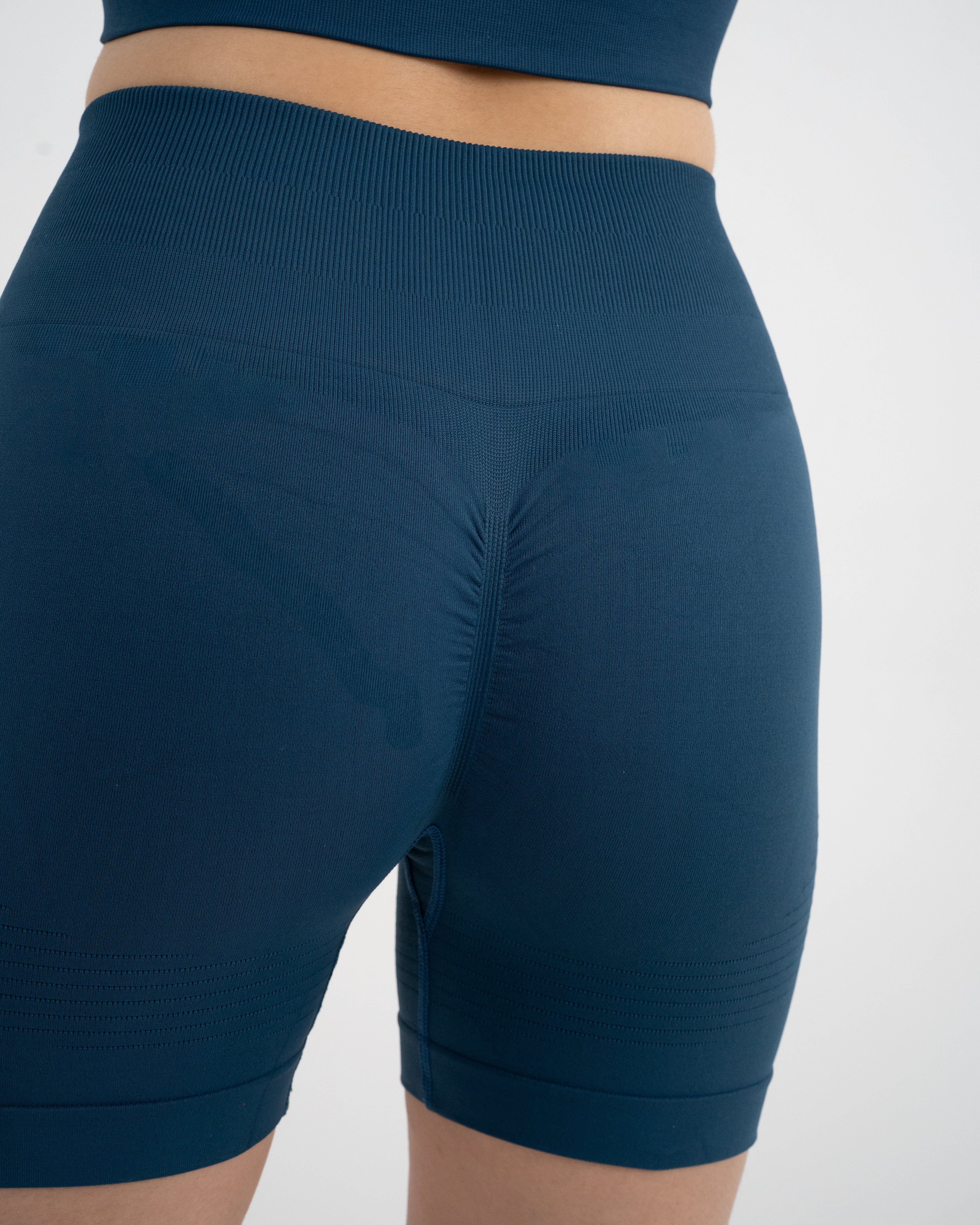 Ocean Blue Scrunch Shorts