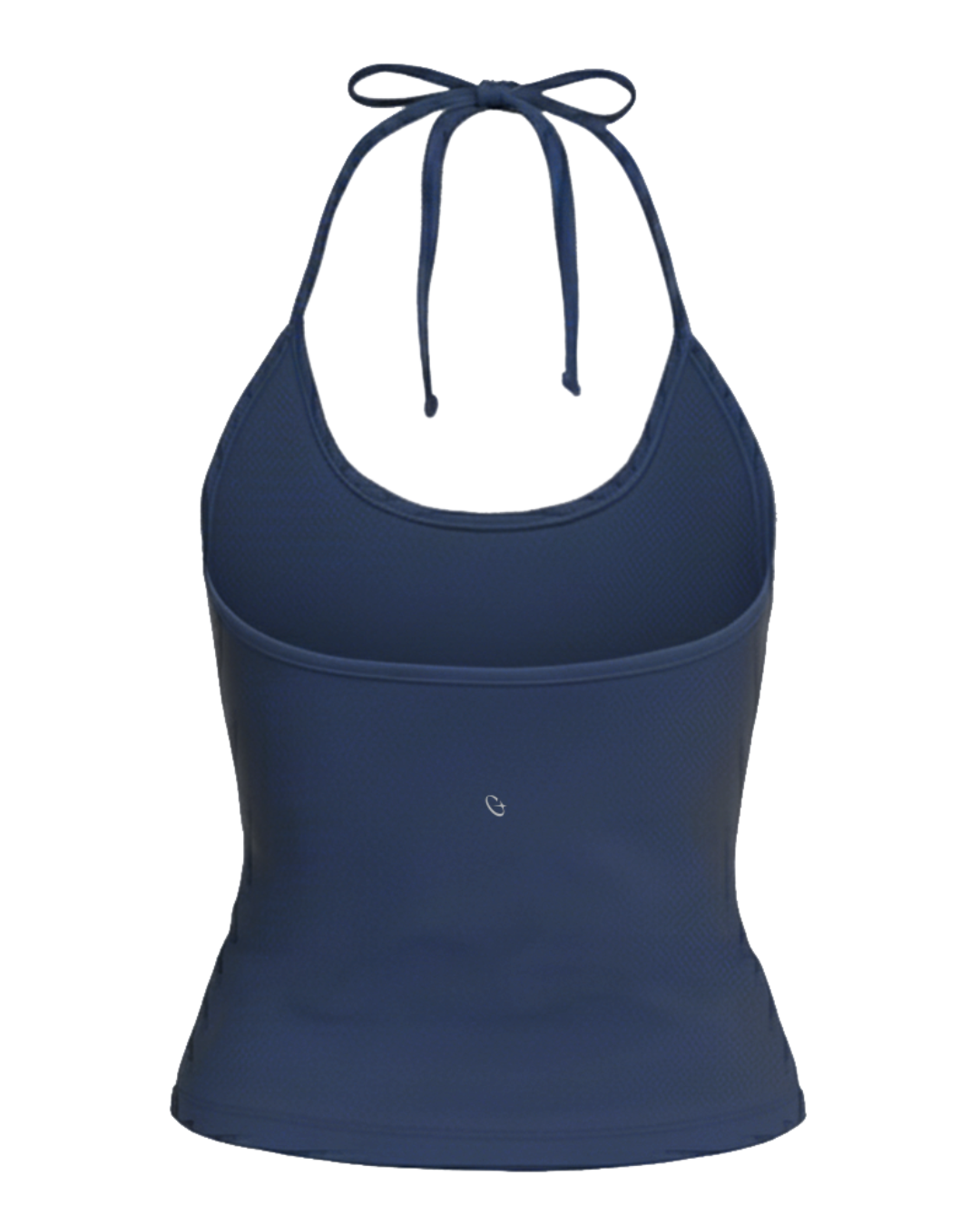 Navy Halter Tie Bra Tank