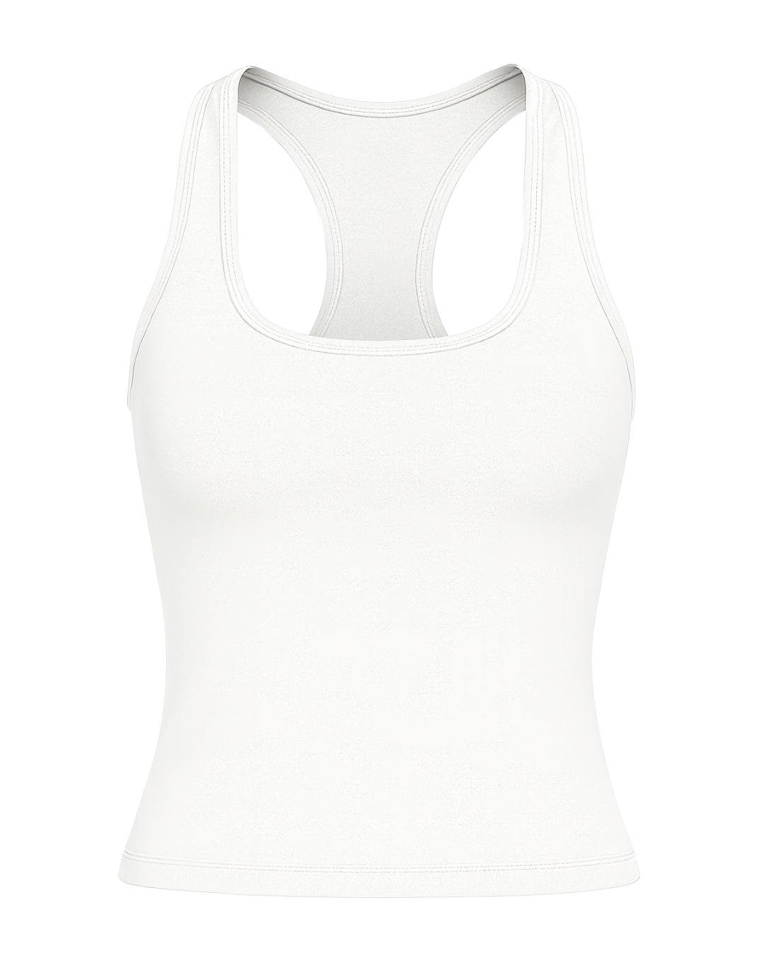 White Racerback Bra Tank