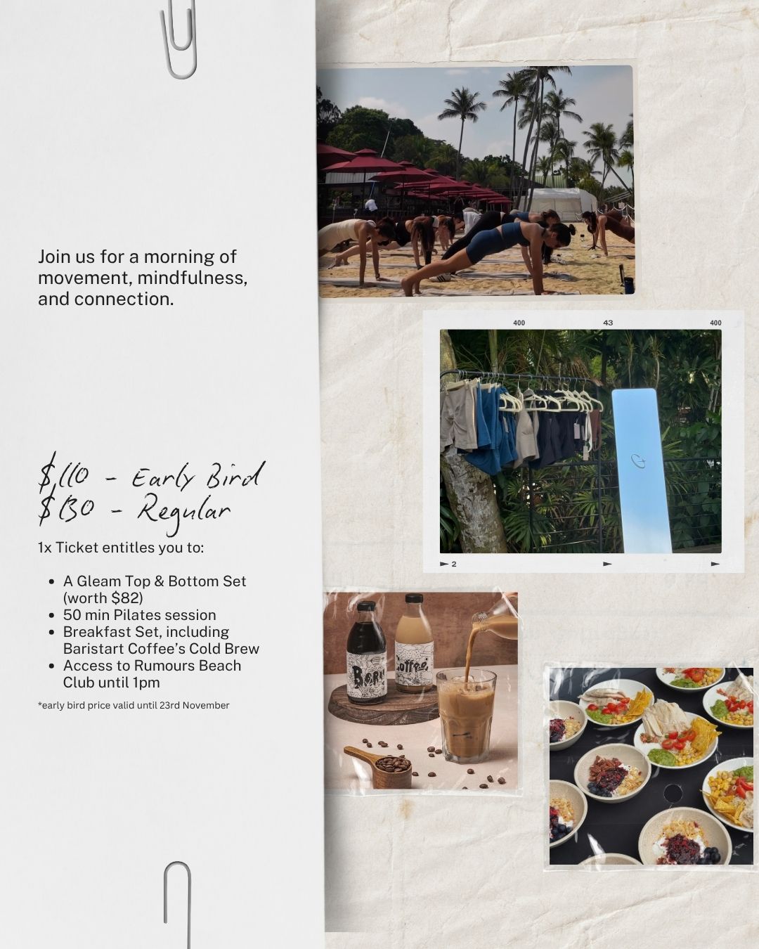 Mat Pilates at the Beach