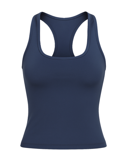 Navy Racerback Bra Tank