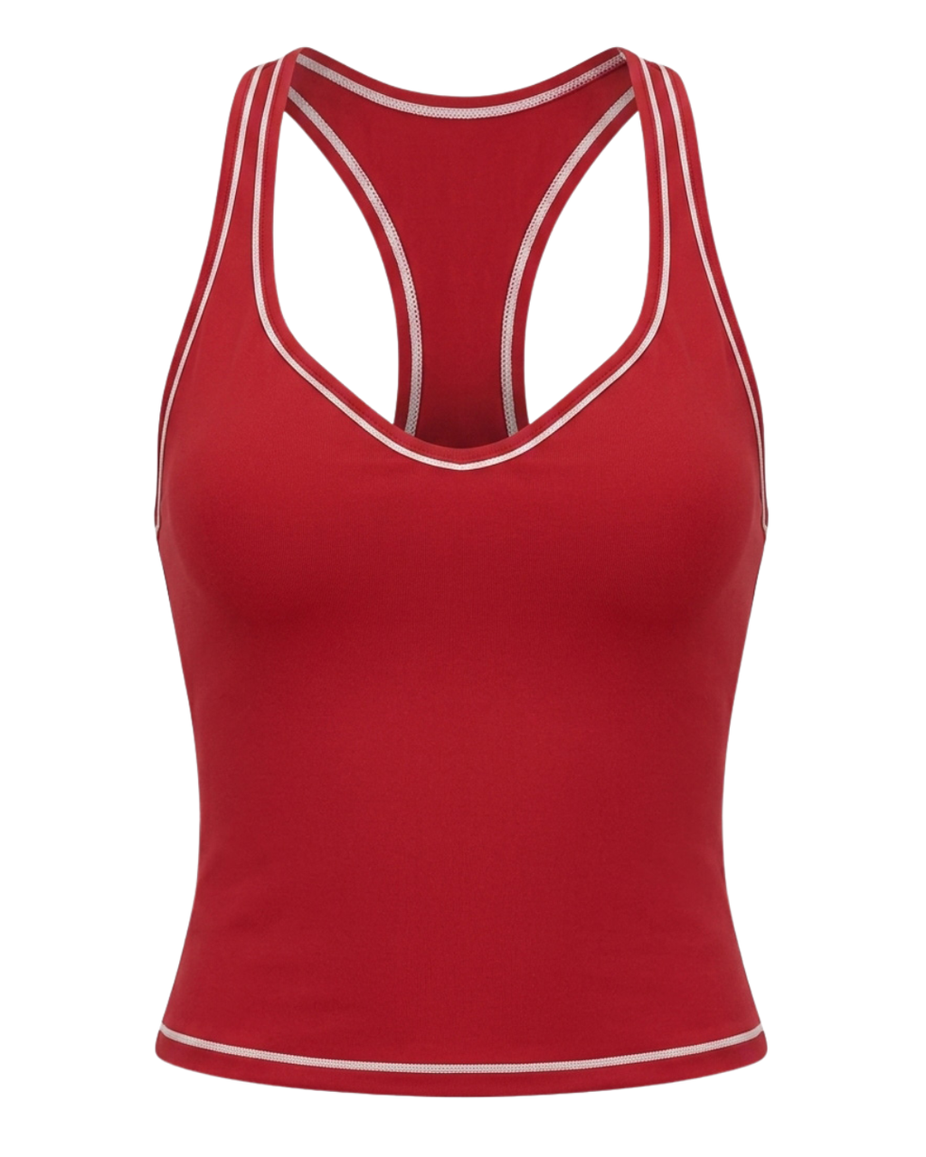 Cherry Contour Racerback Bra Tank
