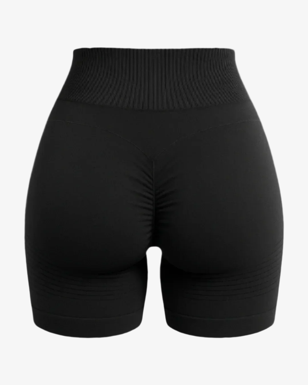 Black Scrunch Shorts