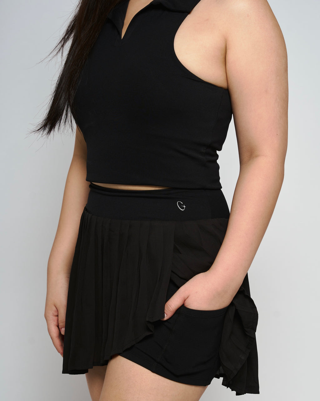Black Polo Bra Top