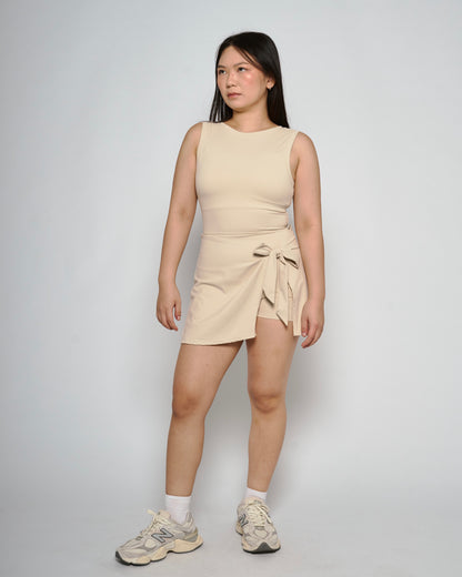 Eggshell Wrap Dress