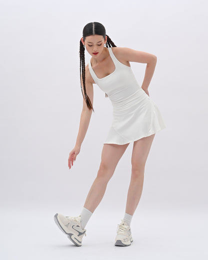 White Racerback Bra Tank