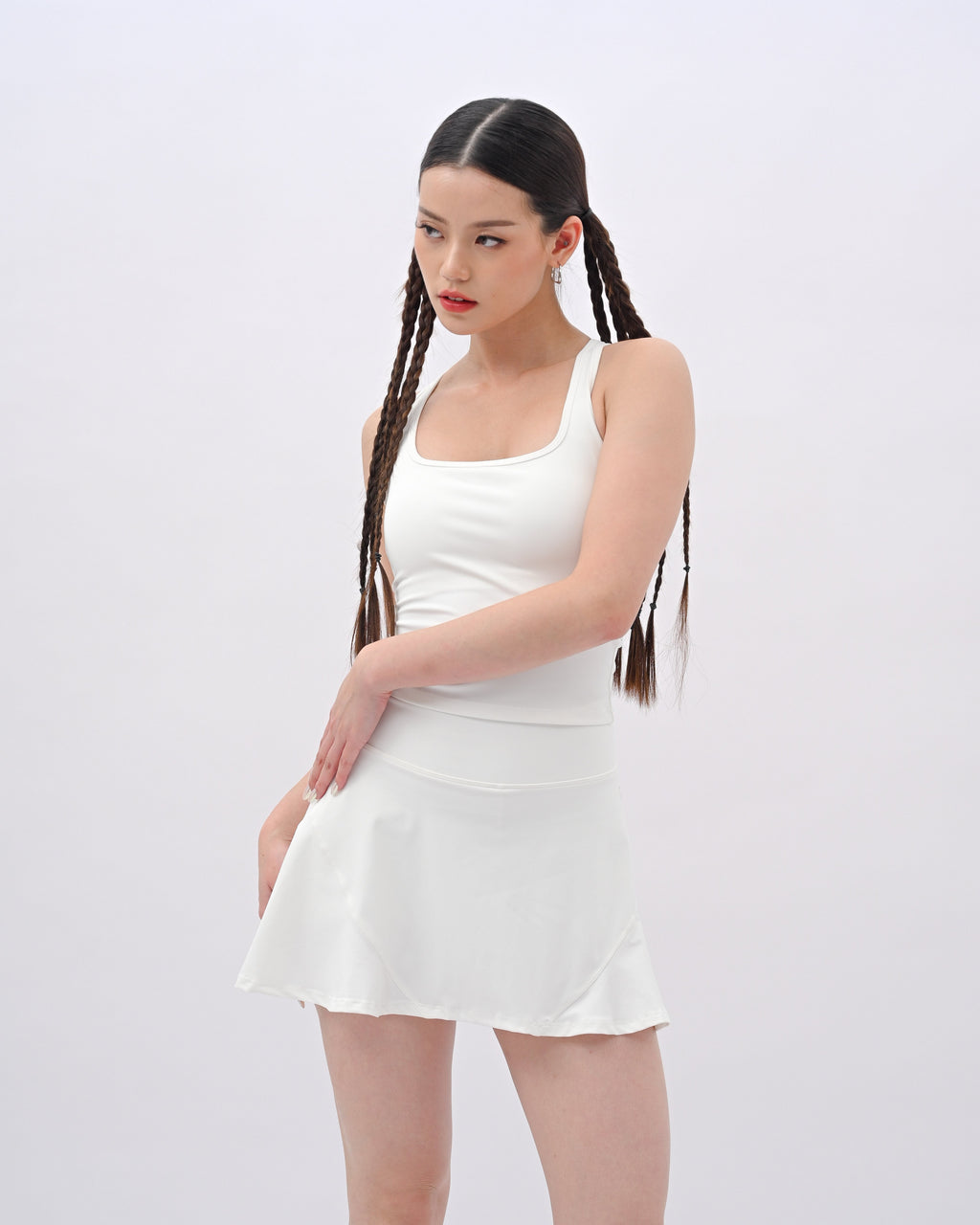 White Racerback Bra Tank