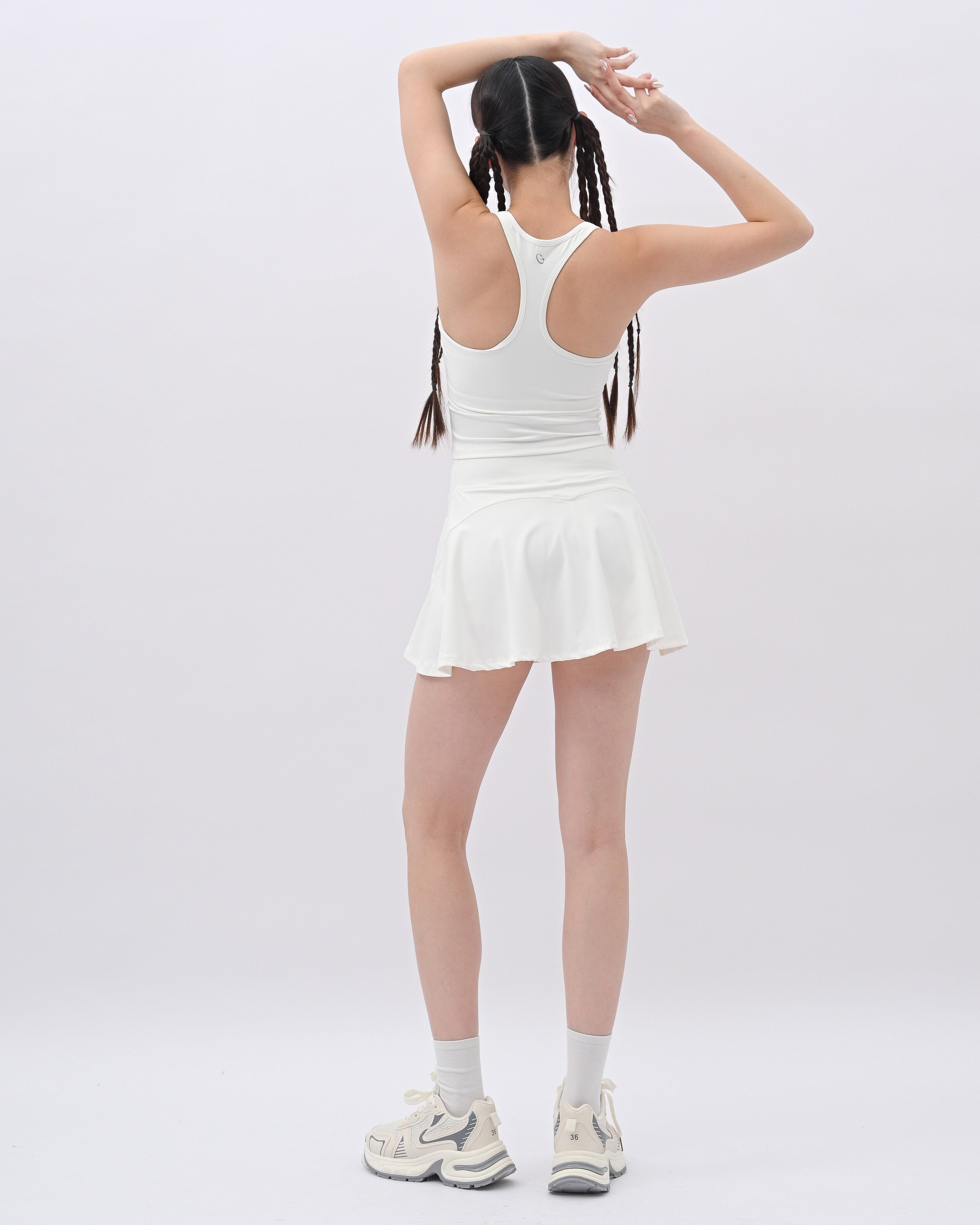 White Racerback Bra Tank